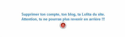 Supprimer ton compte du site