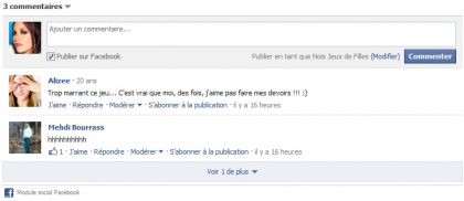Si vous avez Facebook, postez facilement des commentaires !