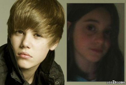 Moi and Justin bieber Trucage ;)