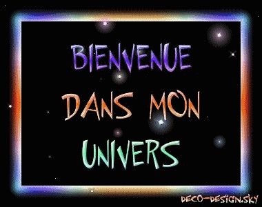 bienvenu dans mon univ�re