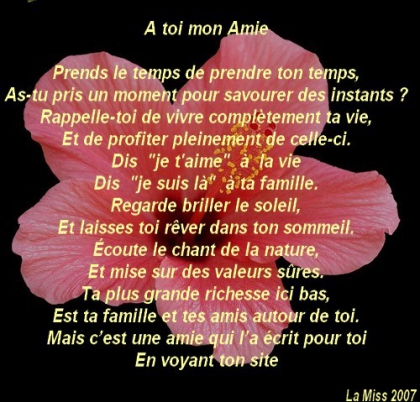 pour une amie