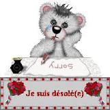 je suis desolee