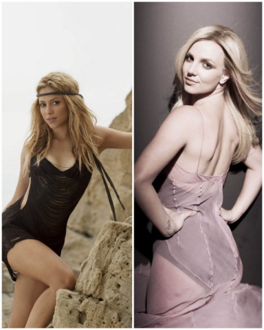 shakira vs  britney 