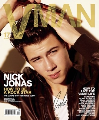 NICK JONAS EN COUVERTURE DU MAGAZINE VMAN
