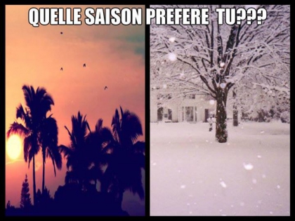 Quelle est ta saison préférée