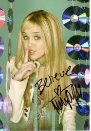 autographe hannah montana