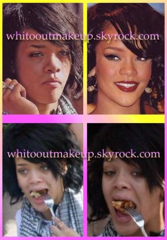 rihanna sans maquillage 