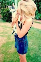 moi et la chat de la voisine