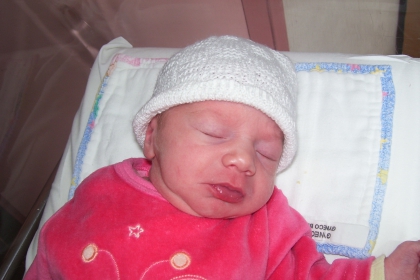 le jour quand ma petite soeur Kimberley est n�e