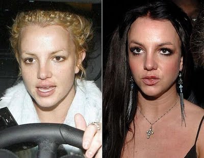 BRITHNEY SPEARS sans maquillage.
