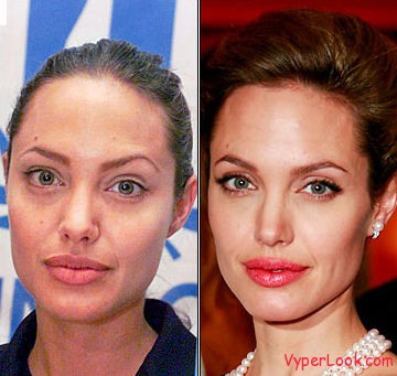 ANGELINA JOLIE sans maquillage.