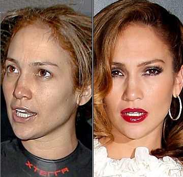 JENNIFER LOPEZ sans maquillage.