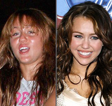 MILEY CYRUS sans maquillage.