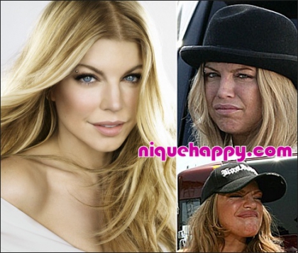 FERGIE sans maquillage.