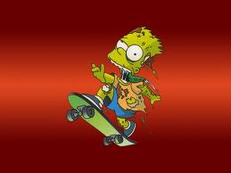 bart simspon en skate vampire