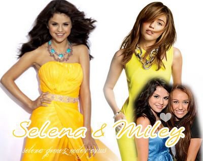 Miley Cyrus et  Selena Gomez