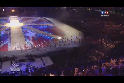 Image exclusive de la cl�ture des J.O De Londres�