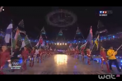 Image exclusive de la cl�ture des J.O De Londres�