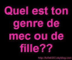 quelle est ton genre de mec?