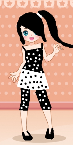 Cras petit pois noir et blanc