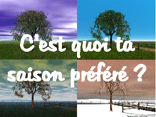Quelle est votre saison préféré ?
