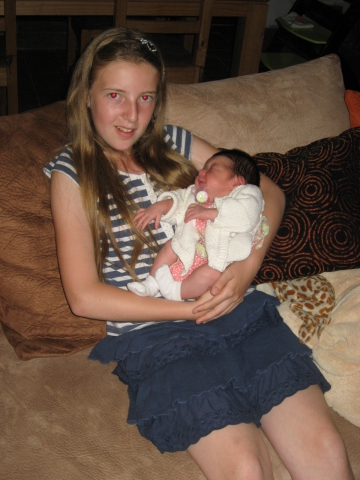 moi et ma niece ou toute seule ou a 7 mois