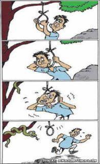 Pas de chance, mme dans la mort