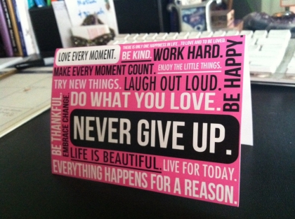 ne jamais abandonner..!!