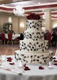 La tendance est au noir & blanc (g�teaux). 