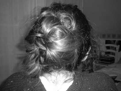 Mon chignon du jour .