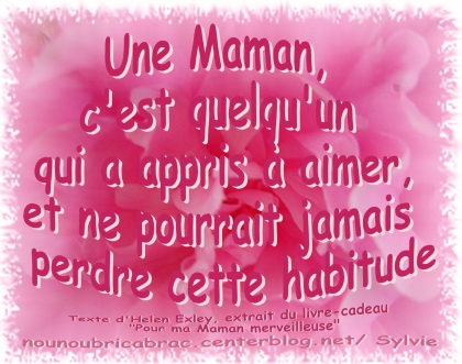maman chrie proverbe