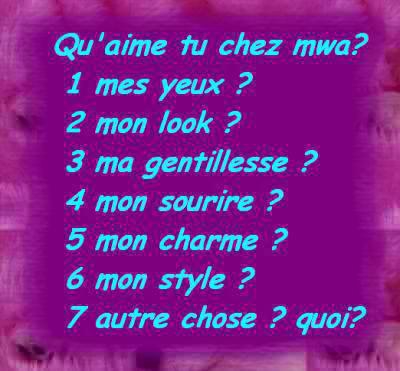 qui m'aime!!!!