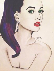 *_*  Draw Katy perry *_*