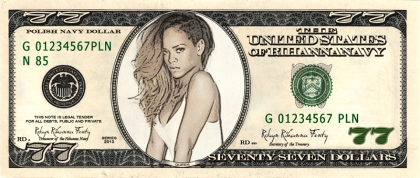 Rihanna Billet de dollars