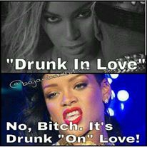 Correction de Rihanna sur Drunk in love