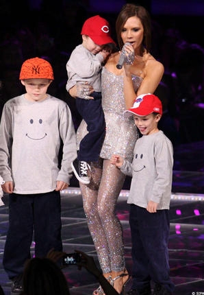 victoria beckam & ses enfants