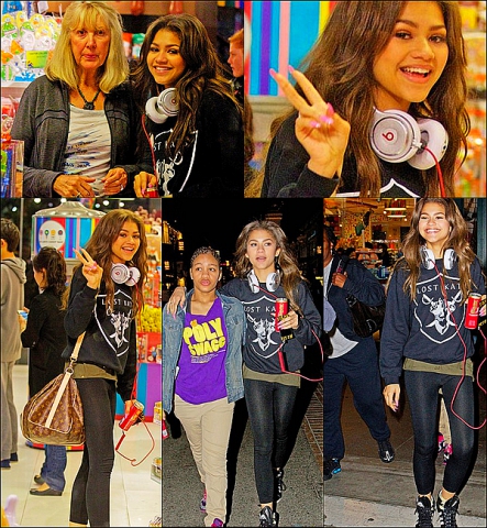 Notre belle Zendy � la boutique de bonbon!