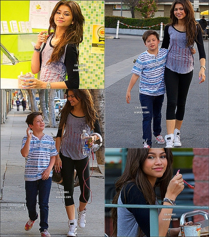 Zendaya et Davis � Yogurtland