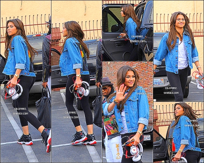 Zendaya se rendant aux r�p�tition de DWTS