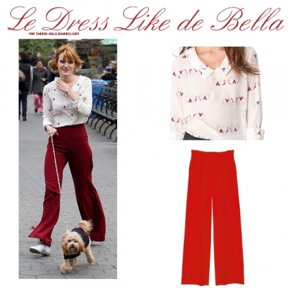 Bella dans les rues de NY le 1er Avril. - photo 3