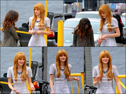 Bella dans les rues de NY le 1er Avril.