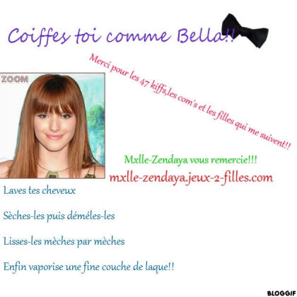 Pour te coiffer comme Bella