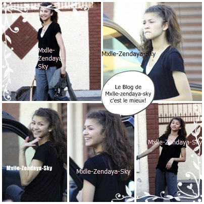 Zendaya allant aux rptition de DWTS
