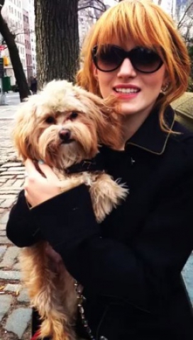 31 mars 2013:bella sur la route pour la chasse aux oeufs etes promenne dans central parc 