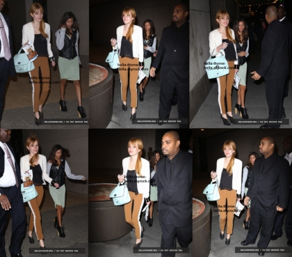 2 avril 2013:Bella et Olivia quittant les studios de MTV de Times Square  New York.