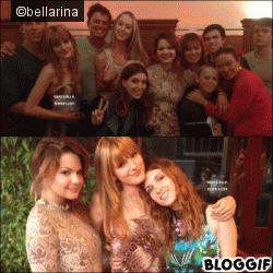 12 mai 2013:Bella disant au revoir  sa famille et ses amies avant de partir en Afrique +  Bella faisant un mini-shoot pour Billboard Music Awards le 12 mai 2013 . - photo 2