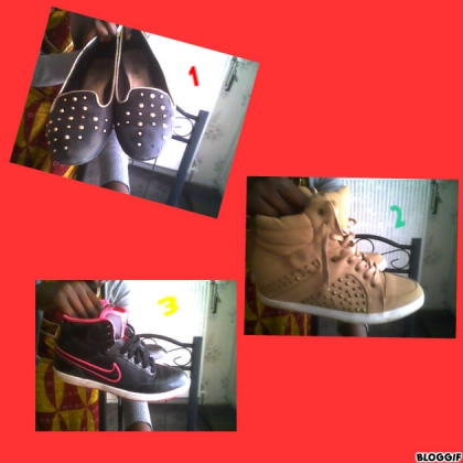 mes   nouvelle    chaussures      que  je   quif    