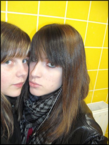 moi et mon amie : Rachel; je t'aime plus que tout (L)