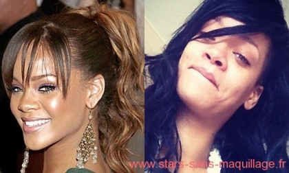 Rihanna sans maquillage