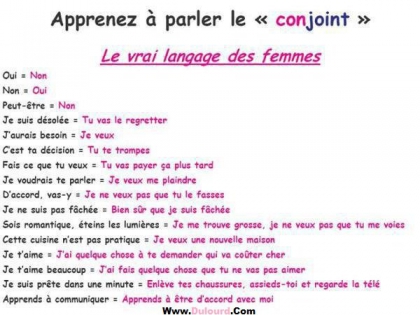 le language des fam